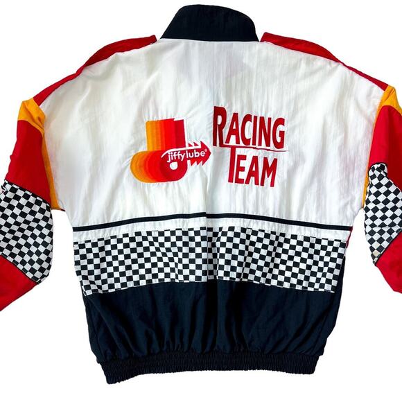 Vintage 90's Jiffy Lube Nascar Racing Jacket Windbreaker Size L - Picture 6 of 6
